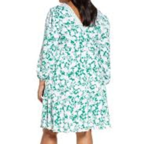 Eloquii Mixed Print Dress - Picture 3 of 4